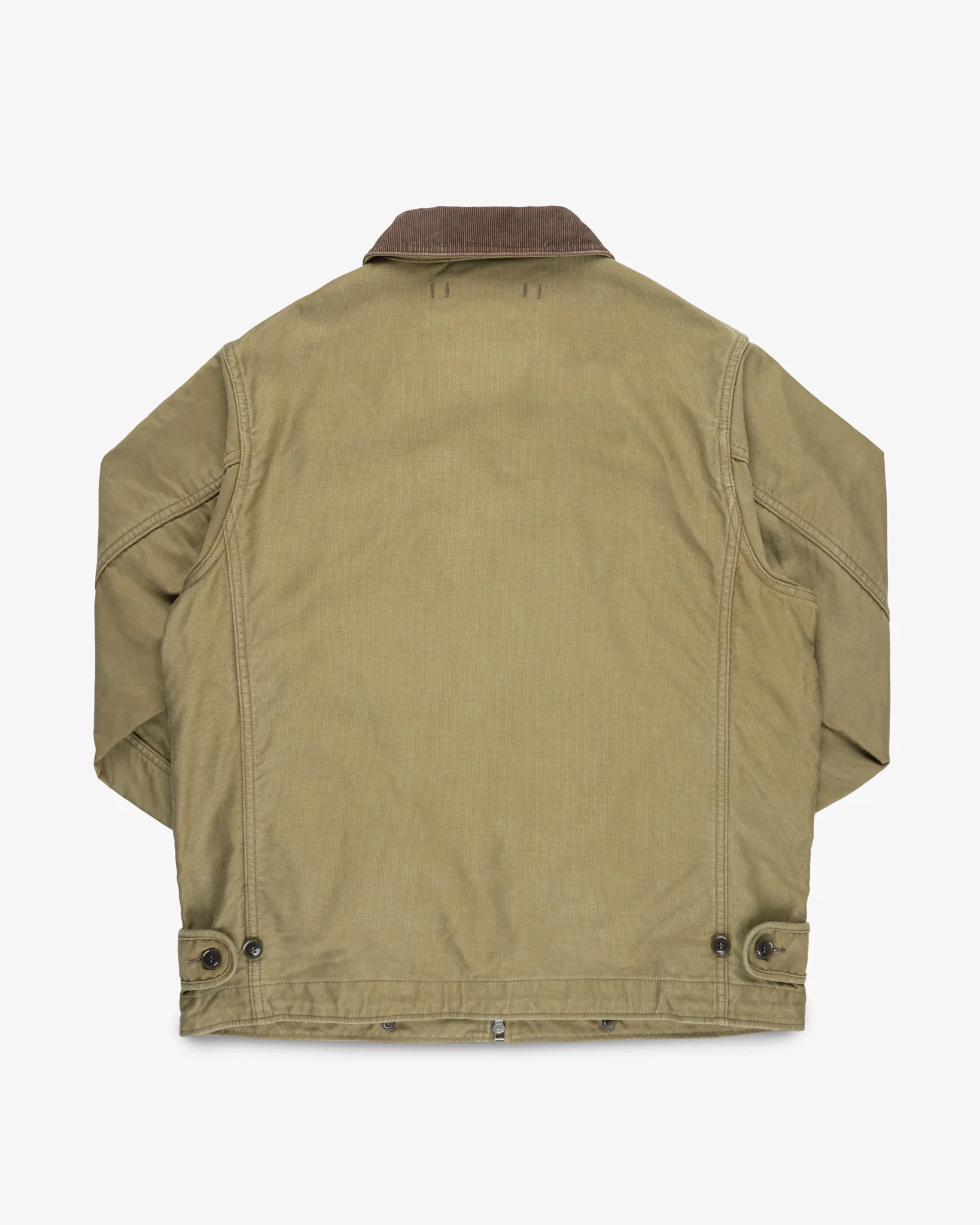 12oz Whipcord Lightweight N1 Deck Jacket - Khaki