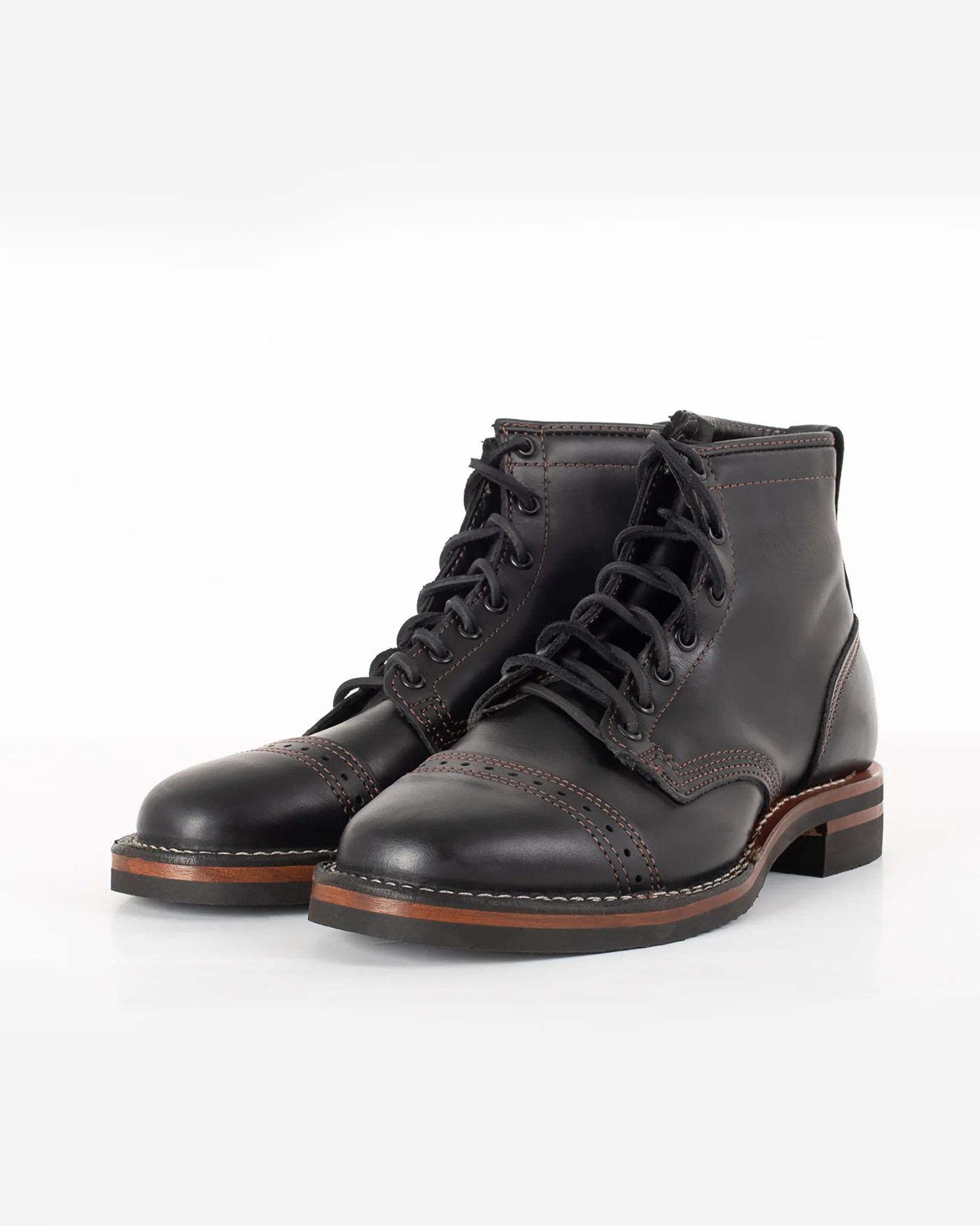 Iron Heart Int'l x Wesco® 7" Toe Cap Boot - The "Guildsman" - Black Tie Domain