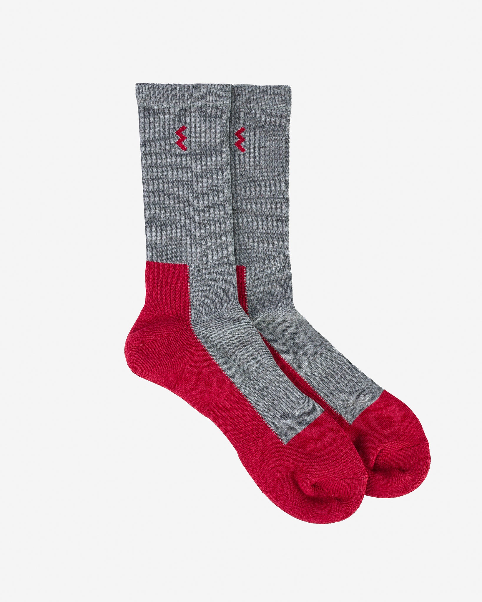 Iron Heart Work Boot Socks - Grey/Red