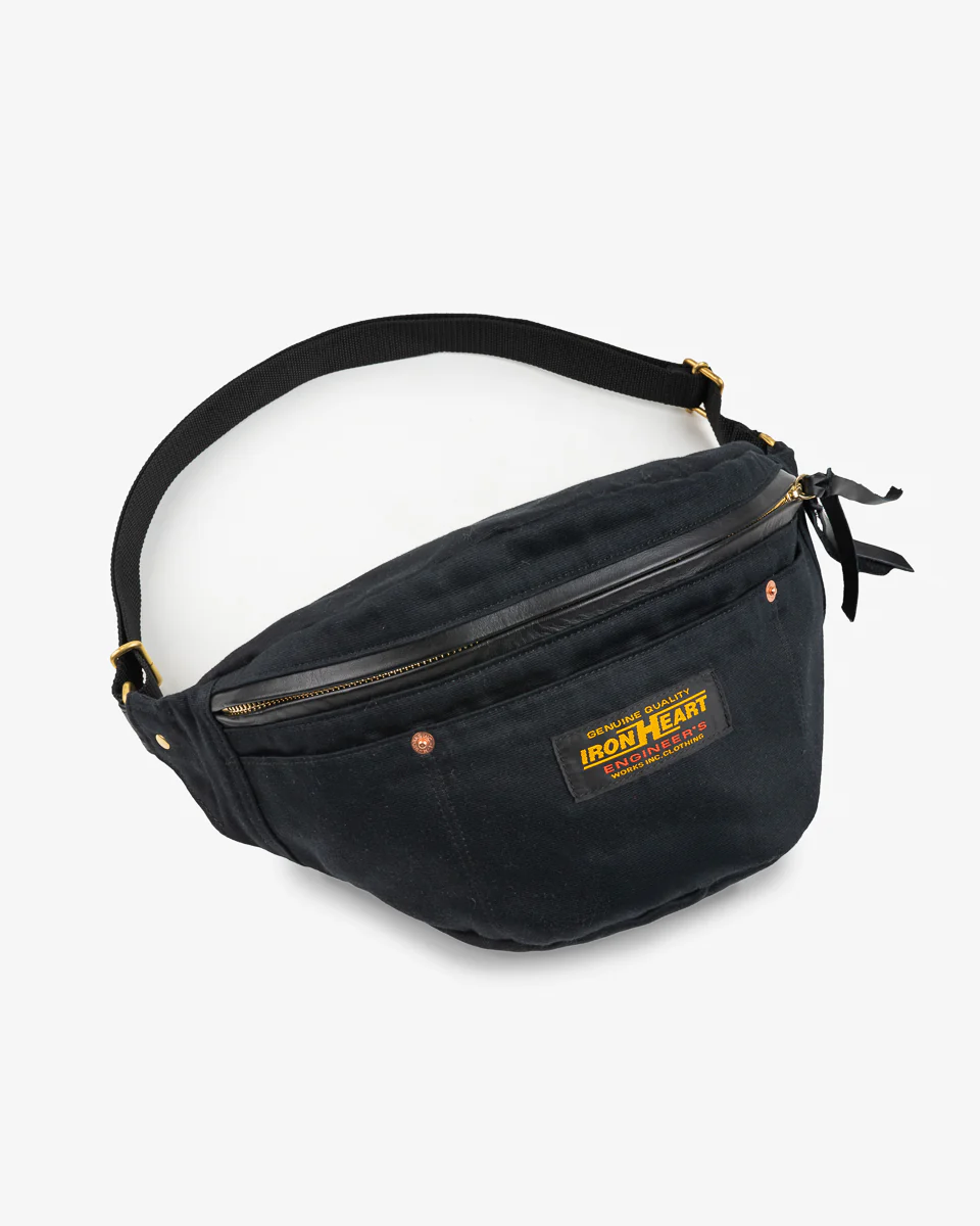 12oz Whipcord Waist Bag - Black