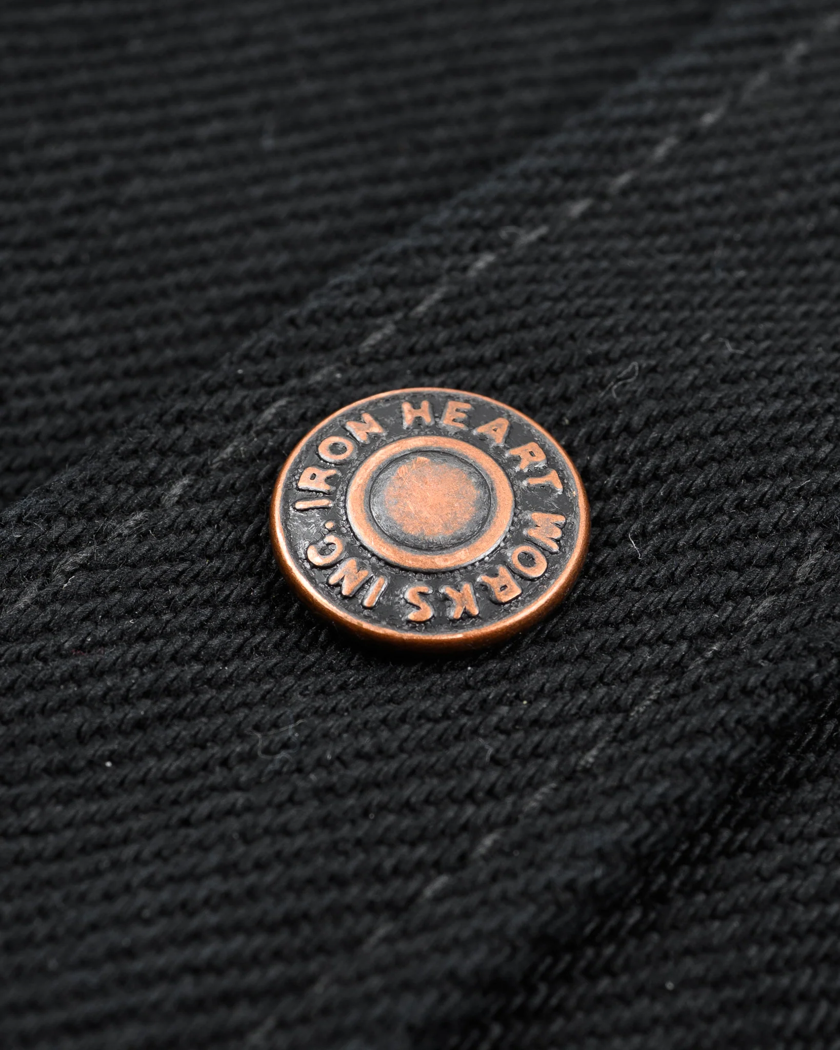 21oz Selvedge Denim CPO Work Shirt - "The UnTucked" - Superblack Non-Fade