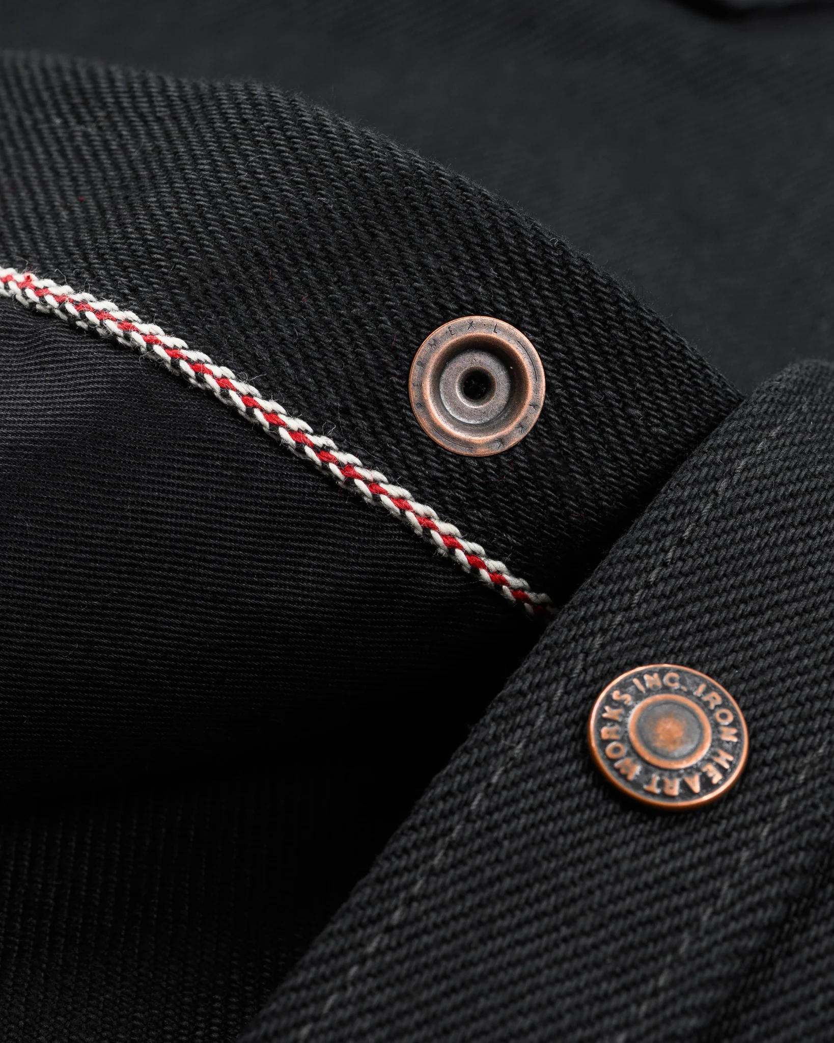 21oz Selvedge Denim CPO Work Shirt - "The UnTucked" - Superblack Non-Fade