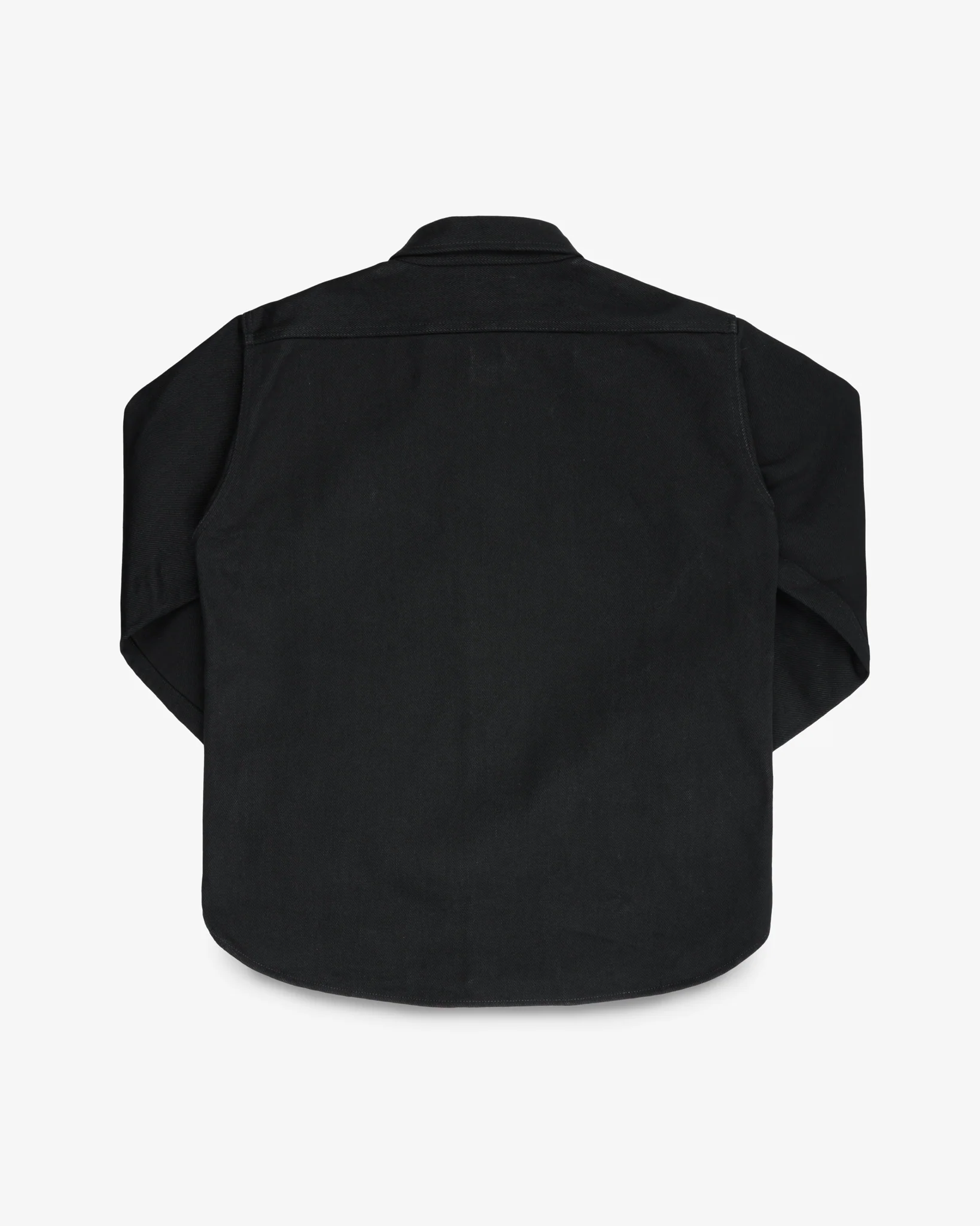 21oz Selvedge Denim CPO Work Shirt - "The UnTucked" - Superblack Non-Fade