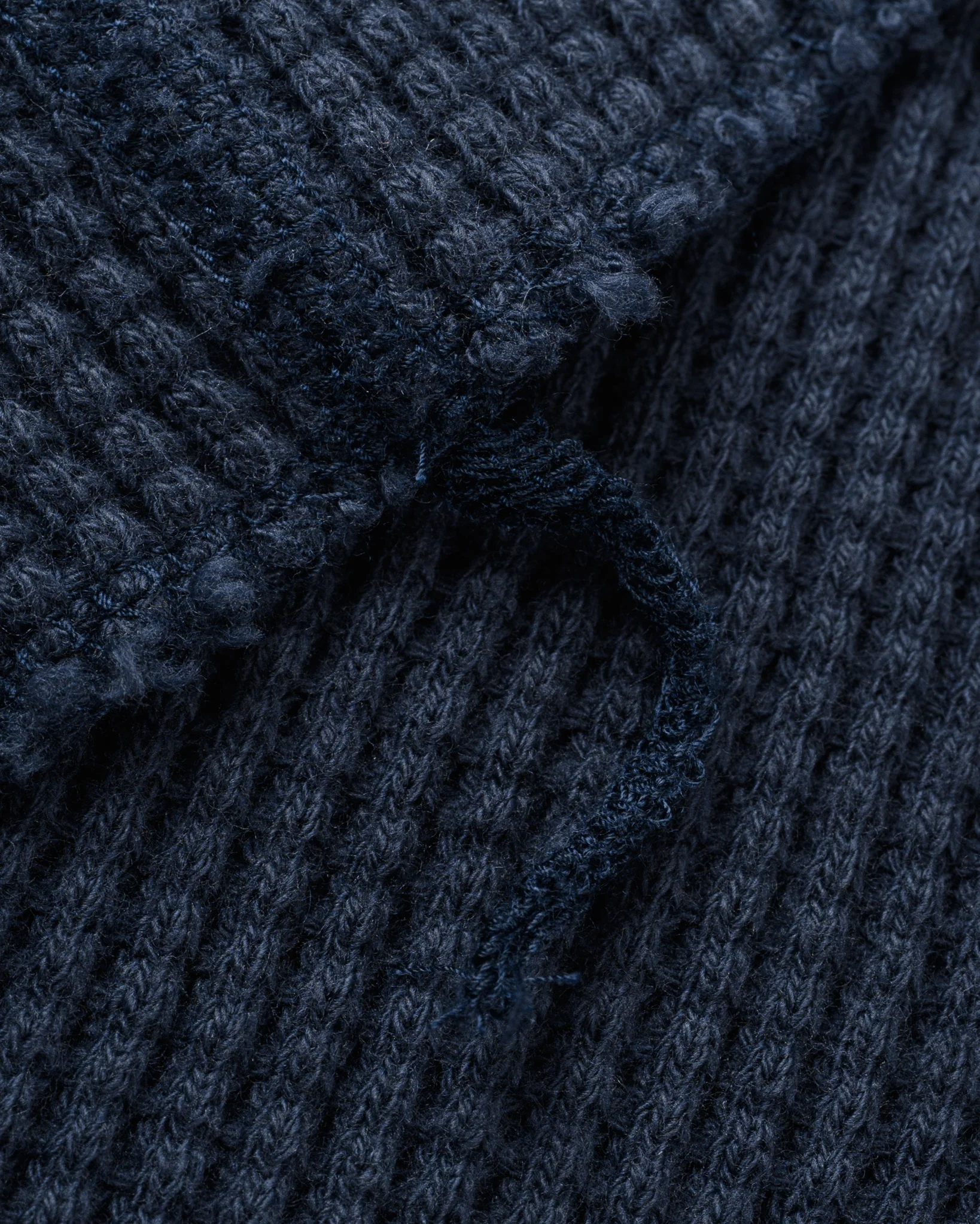 4669-waffle-knit-long-sleeved-crew-neck-thermal-top-navy-8.webp Waffle Knit Long Sleeved Crew Neck Thermal Top - Navy