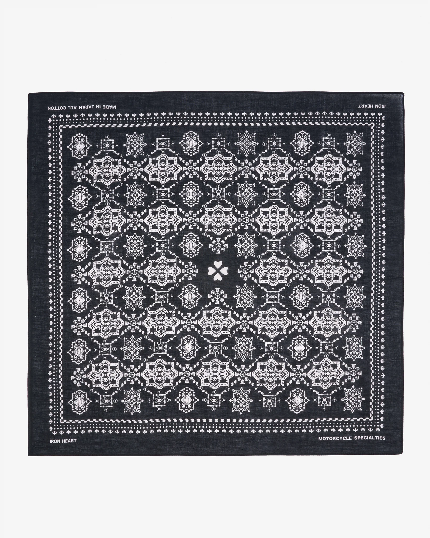 Iron Heart “Bell” Print Bandana - Black