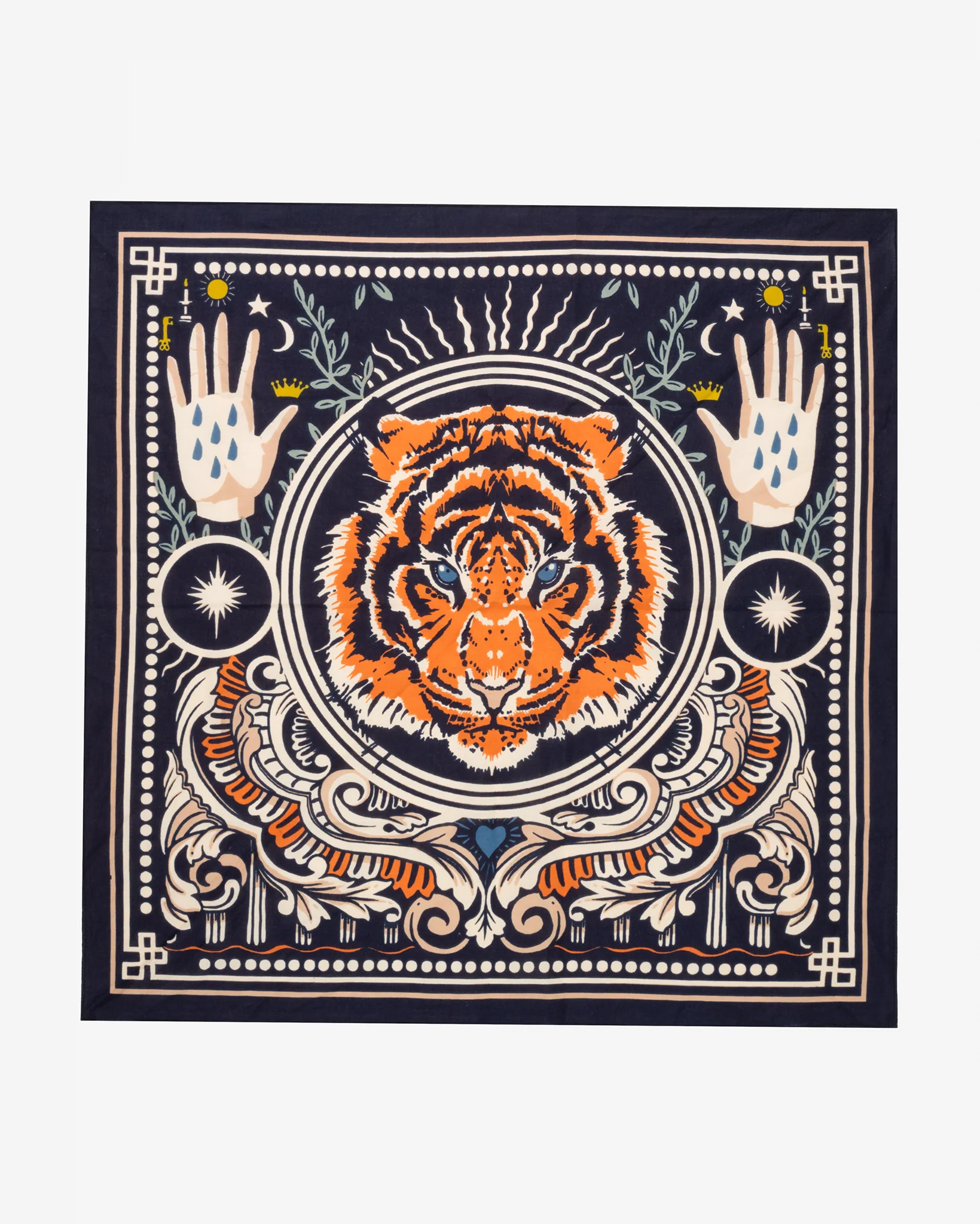 Felix Green Organic Cotton "Untitled" Bandana - Tiger