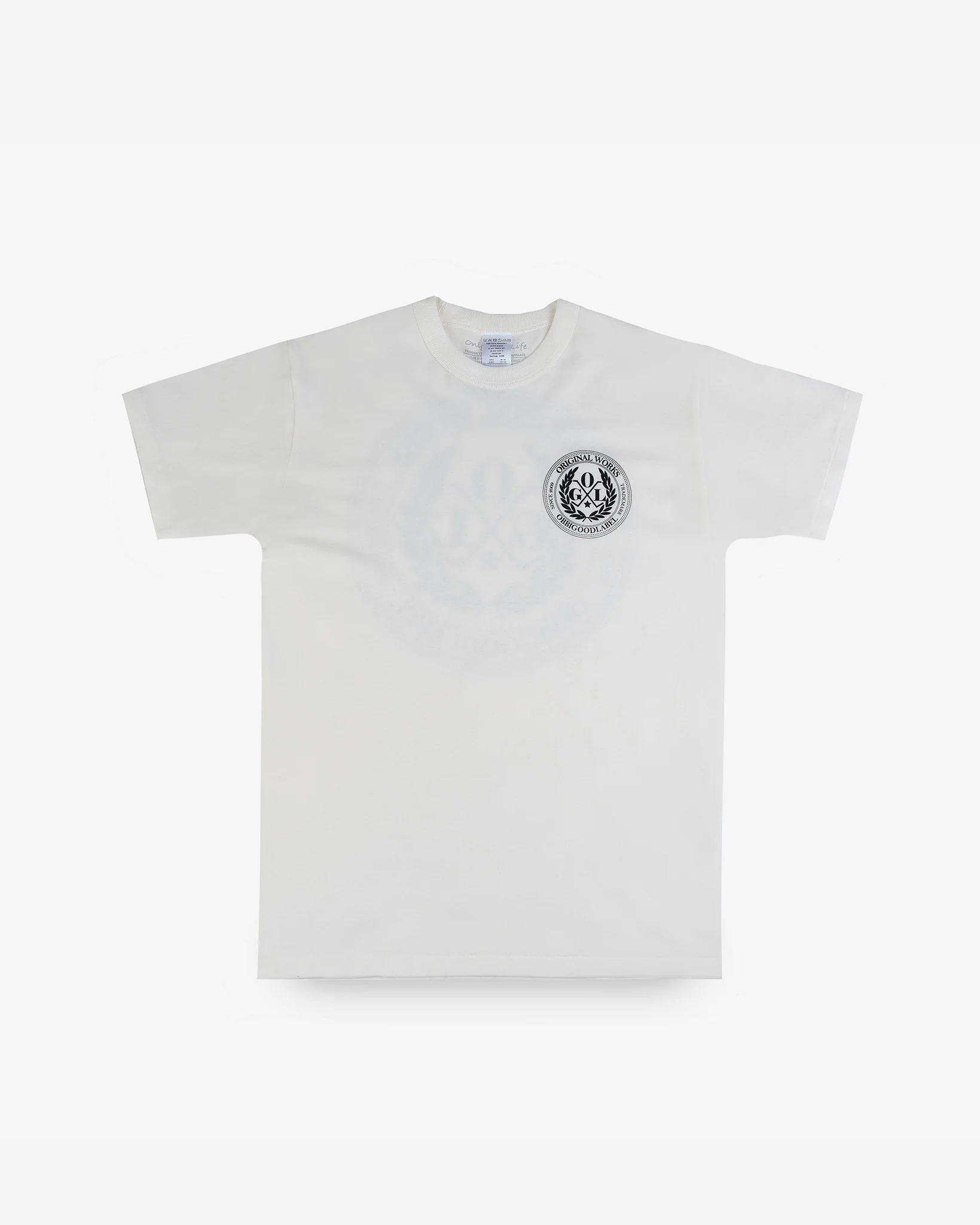 4952-ogl-6.2oz-ringspun-t-shirt-silkscreen-printed-ogl-logo-cream-1.webp OGL 6.2oz Ringspun T-shirt - Silkscreen Printed 'OGL Logo' - Cream