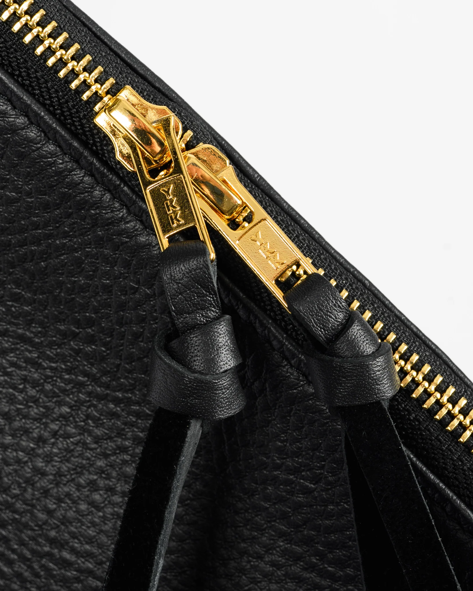 OGL Tumbled Leather Fold-Down Briefcase - Black