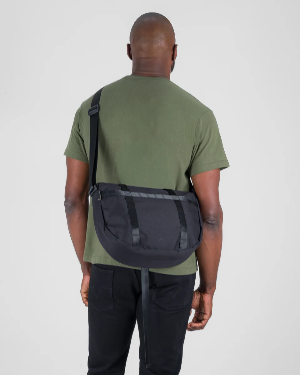 OGL Originale Tech Material Hobo Bag - Black