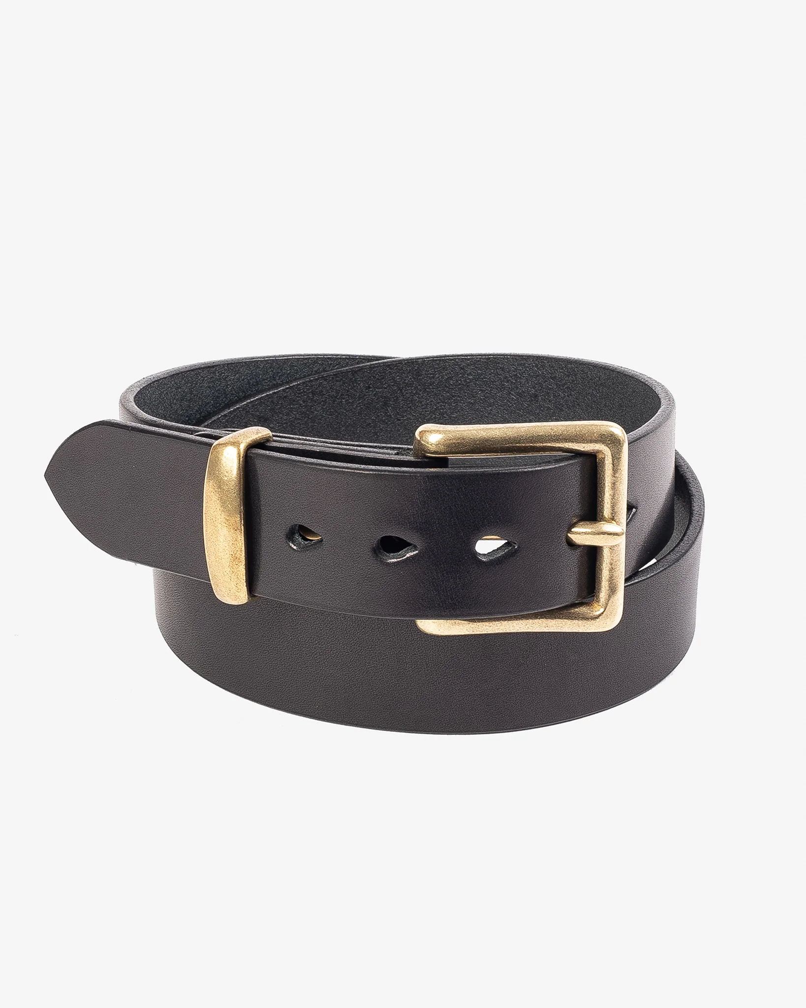 Heavy Duty "Tochigi" Leather Belt - Black