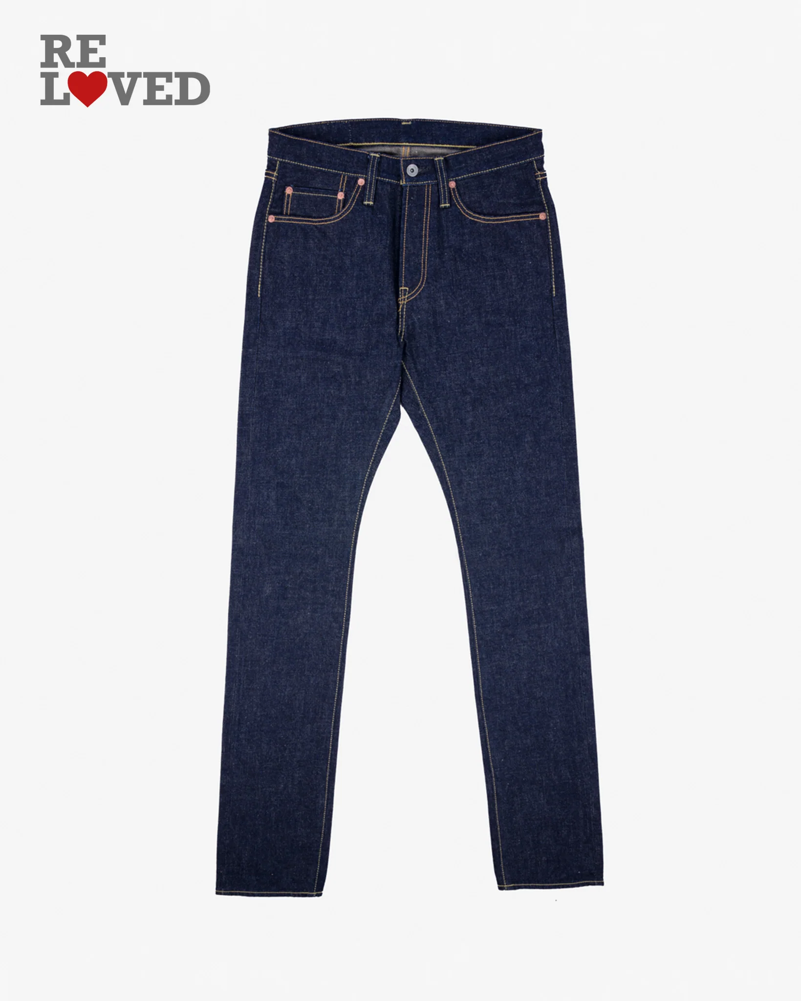 5232-18oz-vintage-selvedge-denim-slim-cut-jeans-indigo-ih-555s-18-tag-32-hemmed-to-29.0-1.webp 18oz Vintage Selvedge Denim Slim Cut Jeans - Indigo (IH-555s-18) Tag 32, Hemmed to 29.0"