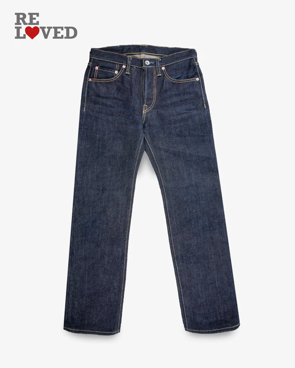 5236-25oz-selvedge-denim-slim-straight-cut-jeans-indigo-ih-666-xhs-tag-31-hemmed-to-30.0-1.webp 25oz Selvedge Denim Slim Straight Cut Jeans - Indigo (IH-666-XHS) Tag 31, Hemmed to 30.0"