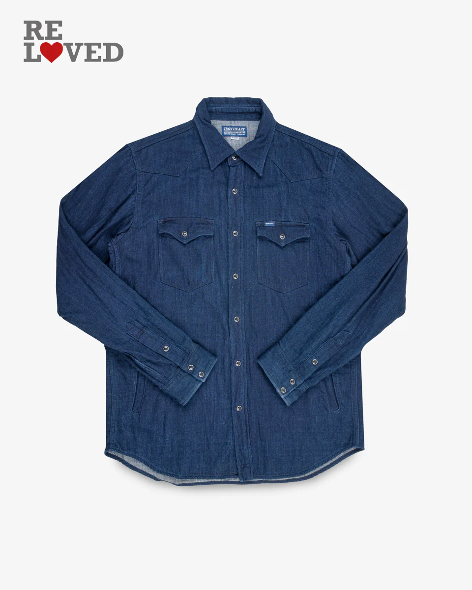 5264-10oz-double-cloth-denim-cpo-shirt-indigo-ihsh-347-ind-size-xxxxl-1.webp 10oz Double Cloth Denim CPO Shirt - Indigo (IHSH-347-IND) Size XXXXL