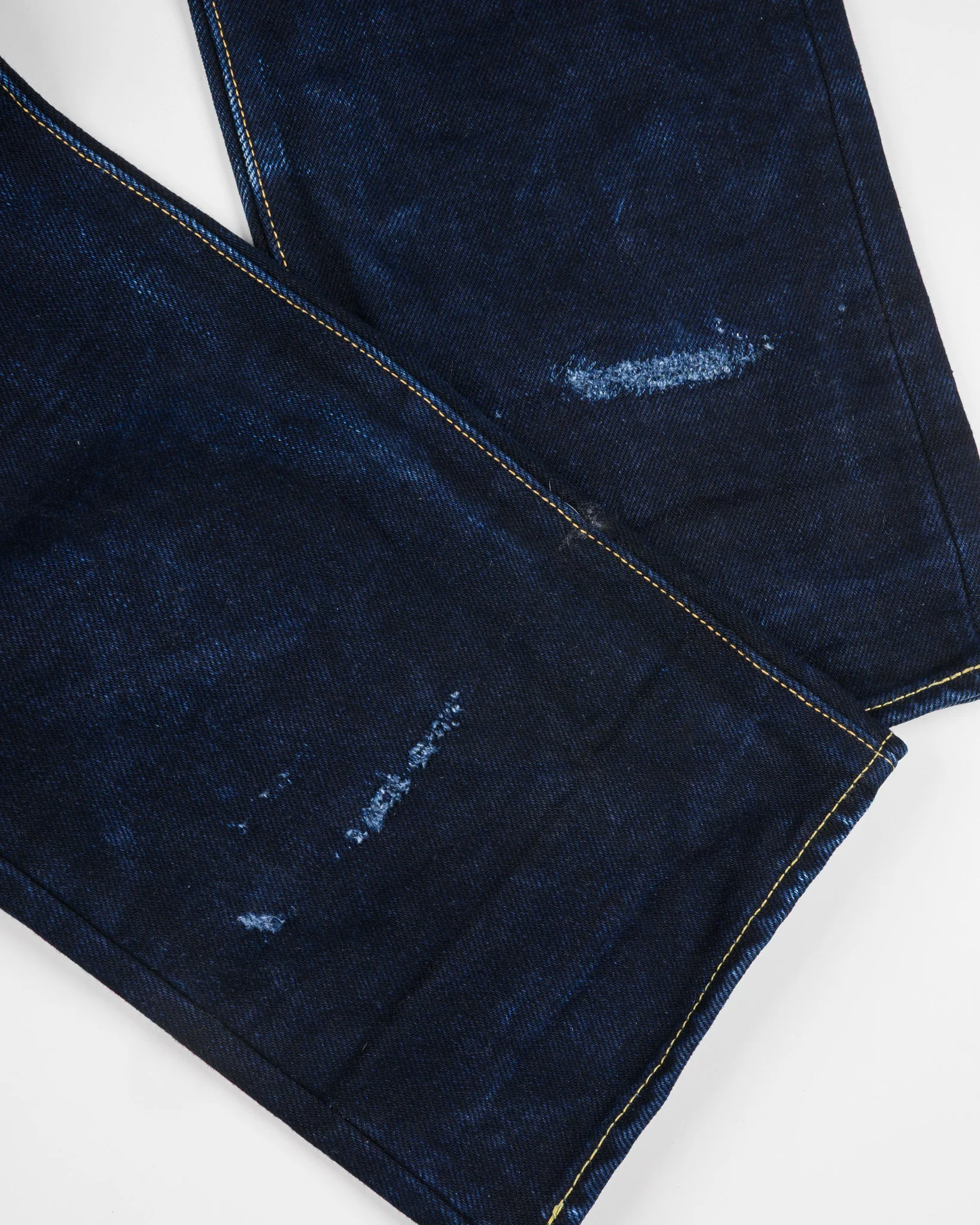5291-25oz-selvedge-denim-slim-straight-cut-jeans-indigo-black-ih-666-xhsib-tag-36-hemmed-to-34.7-4.webp 25oz Selvedge Denim Slim Straight Cut Jeans - Indigo/Black (IH-666-XHSib) Tag 36, Hemmed to 34.7"