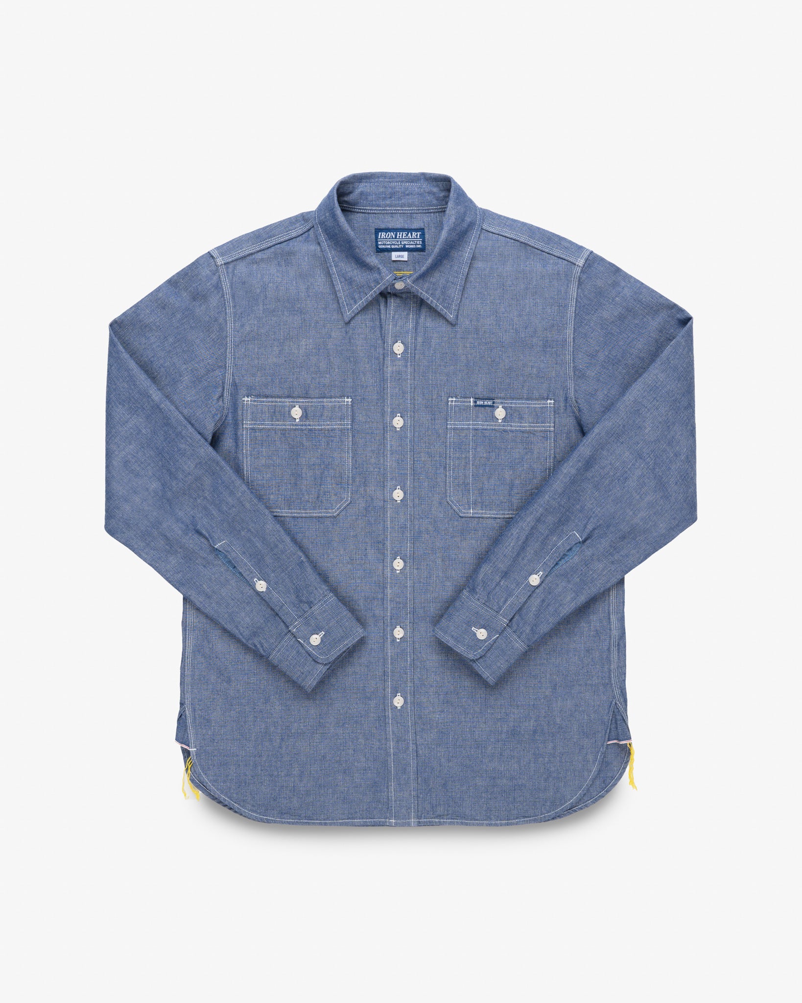 5369-10oz-selvedge-chambray-work-shirt-blue-1.jpg 10oz Selvedge Chambray Work Shirt - Blue