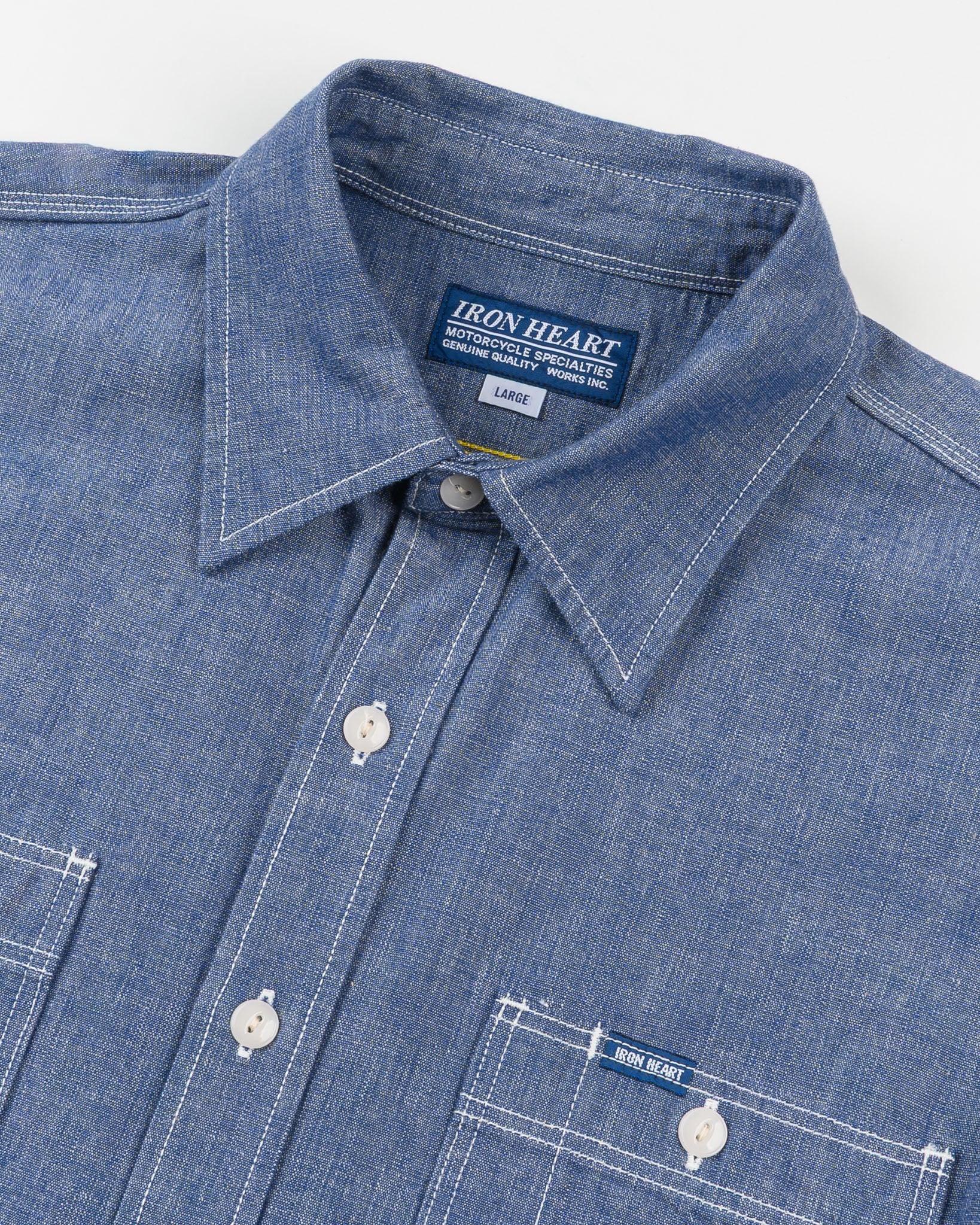 5369-10oz-selvedge-chambray-work-shirt-blue-6.jpg 10oz Selvedge Chambray Work Shirt - Blue