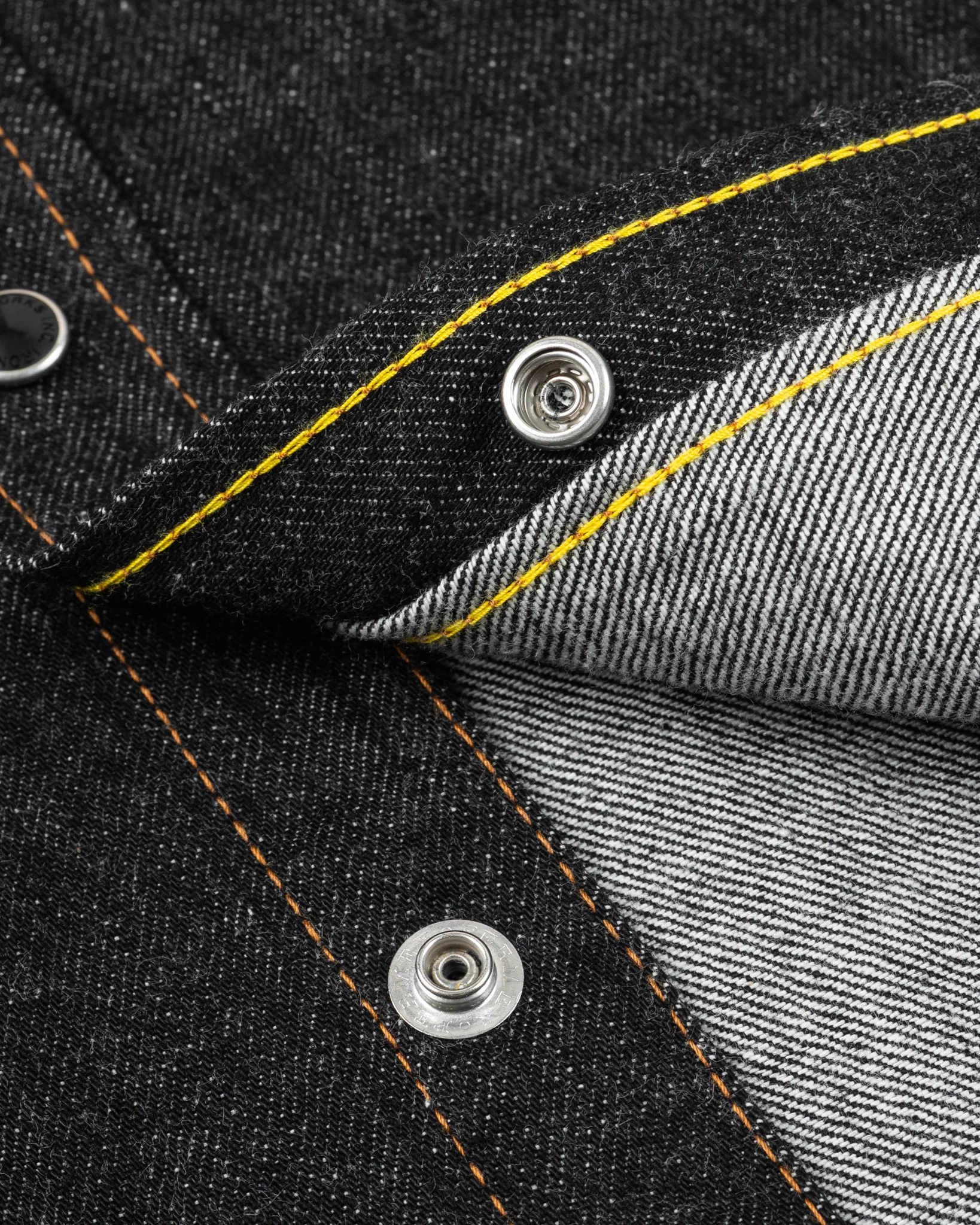 12oz Selvedge Denim Western Shirt - Black