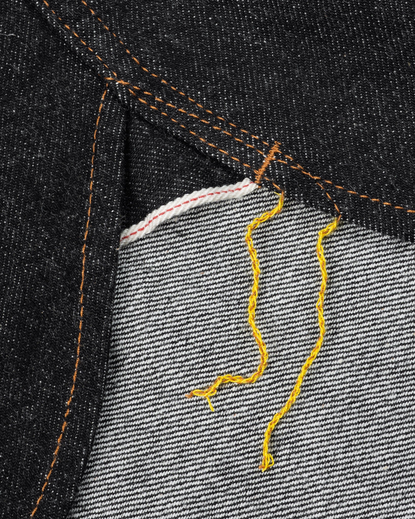 12oz Selvedge Denim Western Shirt - Black