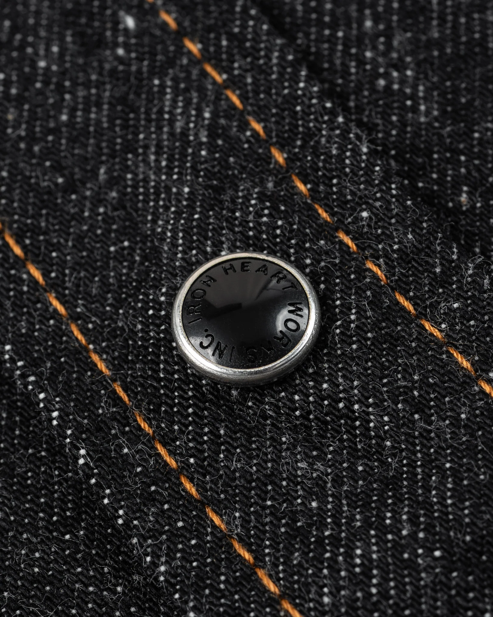 12oz Selvedge Denim Western Shirt - Black