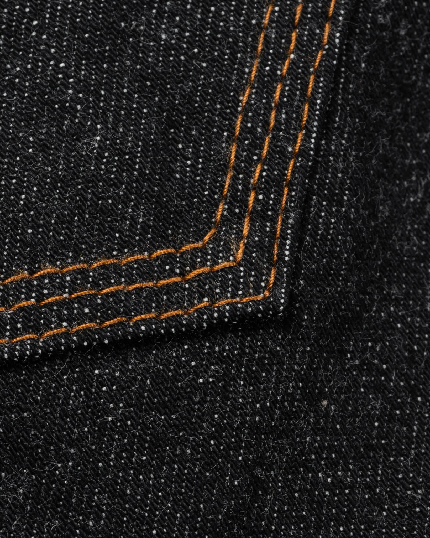 12oz Selvedge Denim Western Shirt - Black