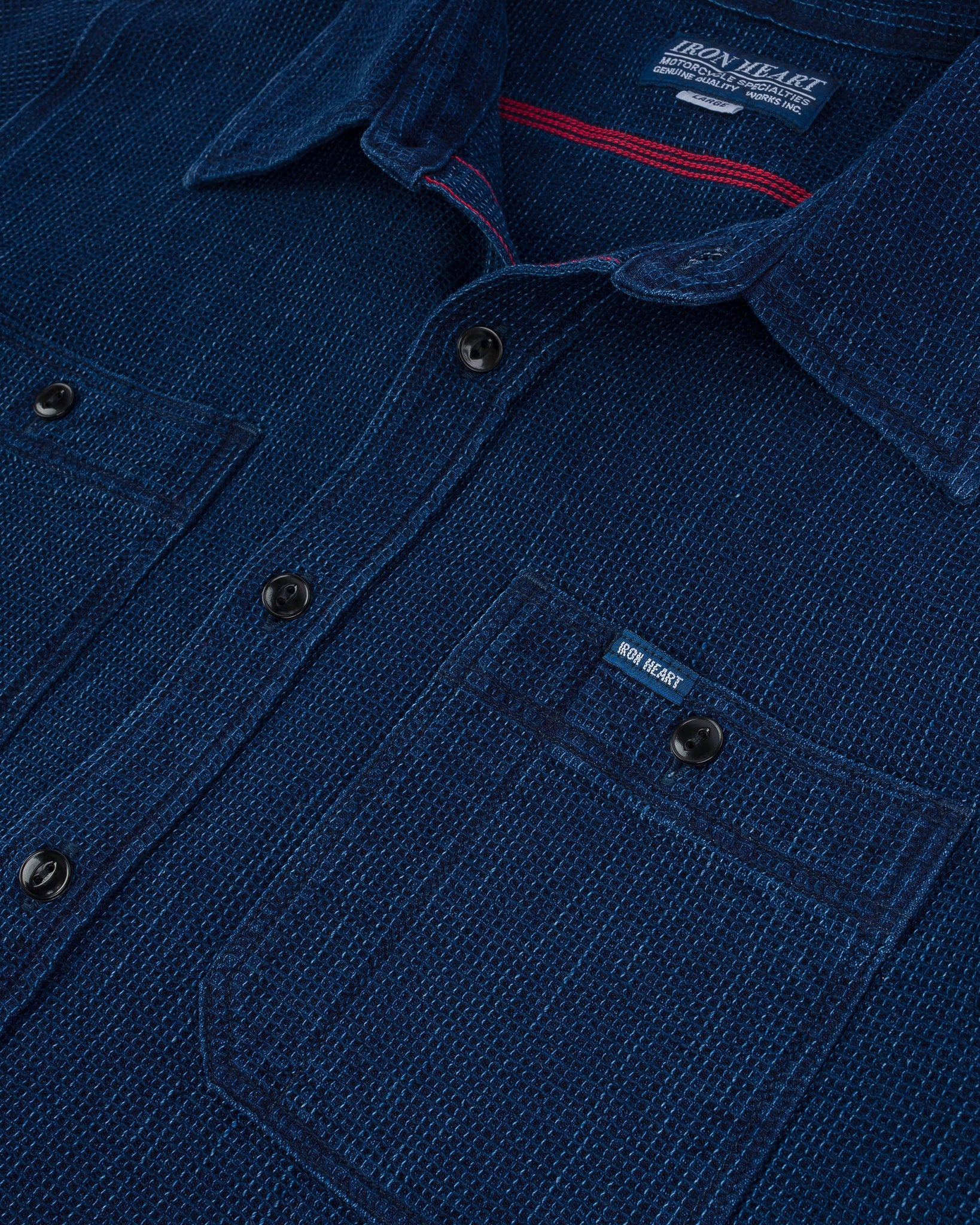Waffle Work Shirt - Indigo
