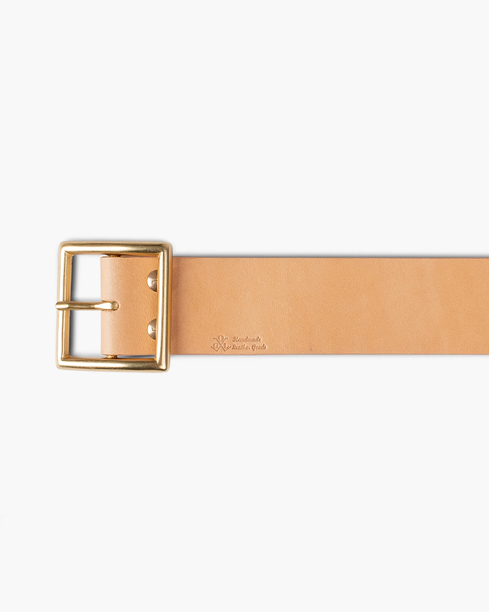 OGL Vintage 1.75" Leather Belt - Natural