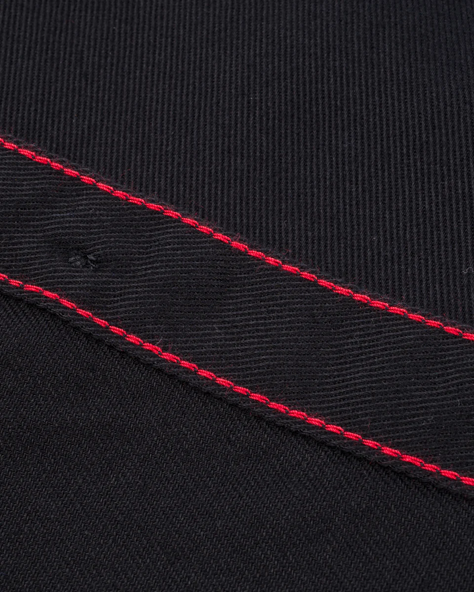 9oz Cotton Linen Work Shirt - Black