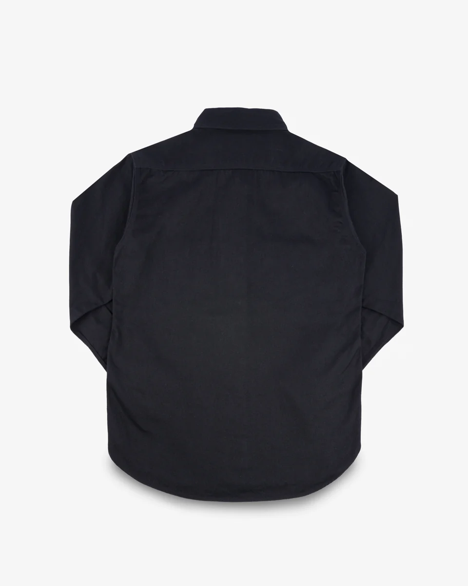9oz Cotton Linen Work Shirt - Black