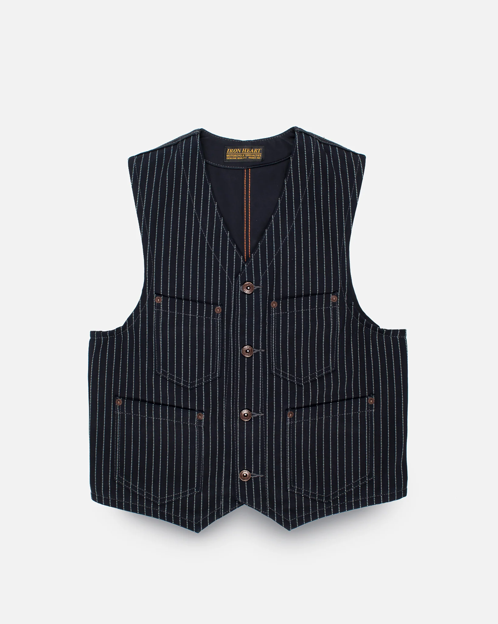 12oz Wabash/Duck Work Vest - Indigo/Navy