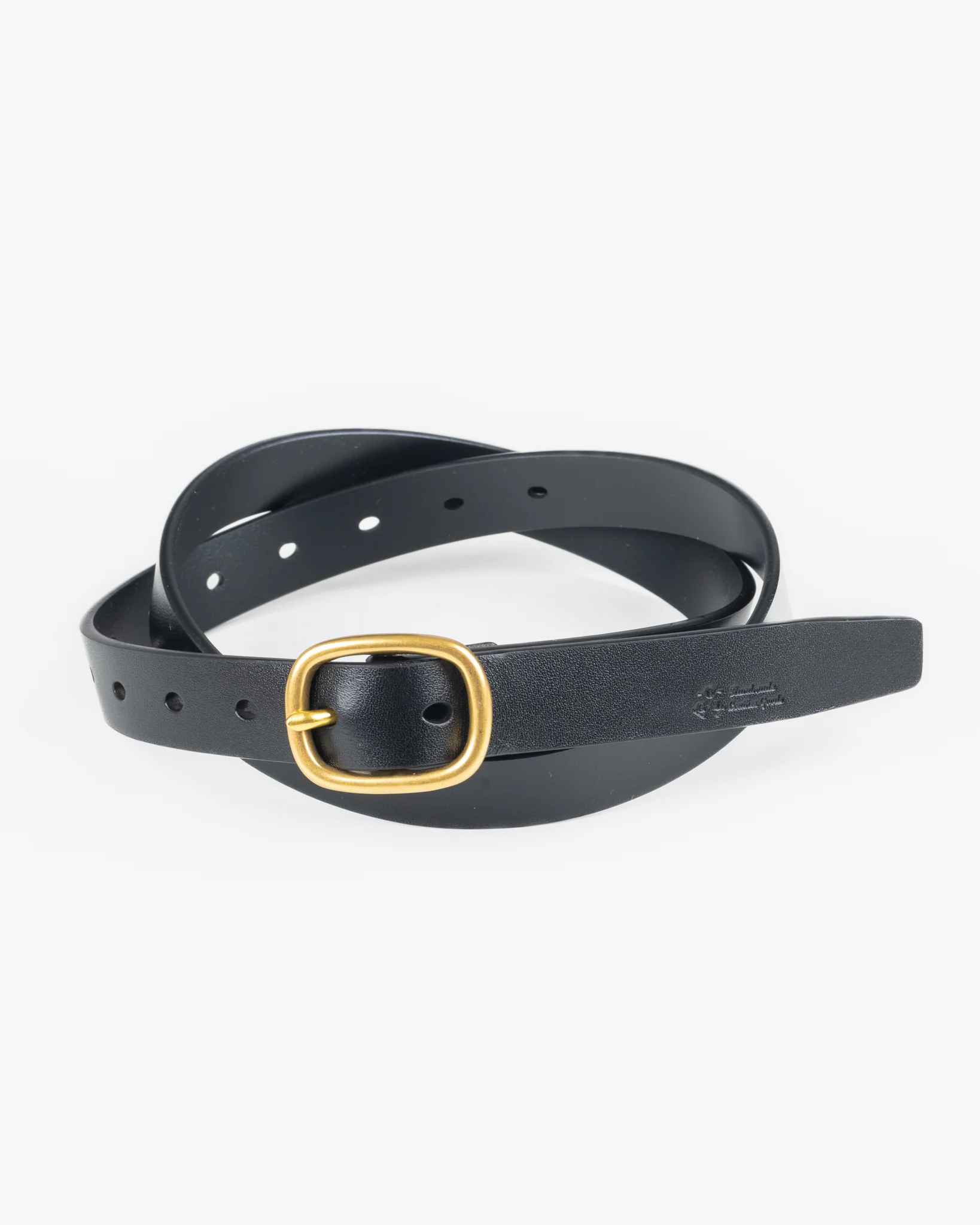 OGL Obbies Dress Leather Belt - Full-Dyed Black