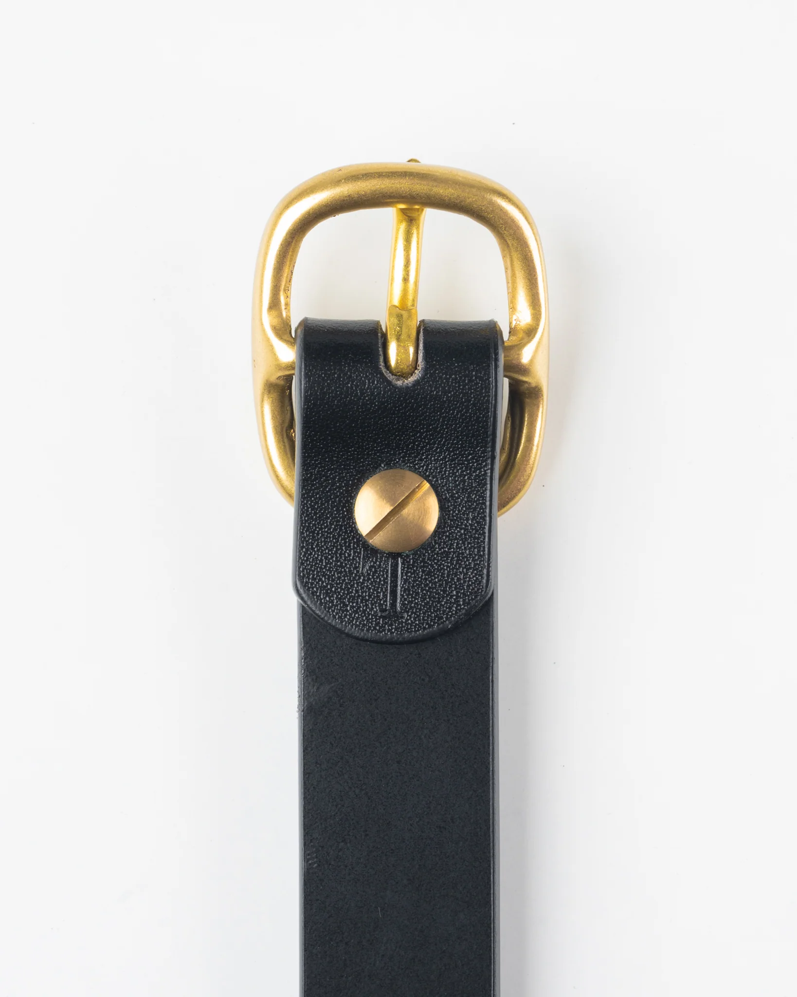 OGL Obbies Dress Leather Belt - Full-Dyed Black