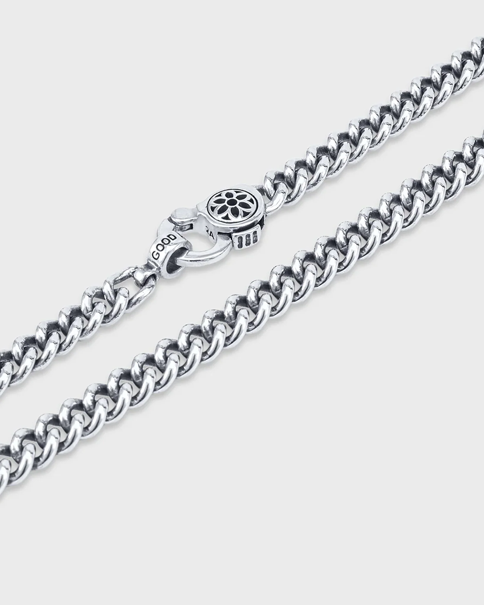 GOOD ART HLYWD Curb Chain Necklace Link Size A at 21" - Sterling Silver