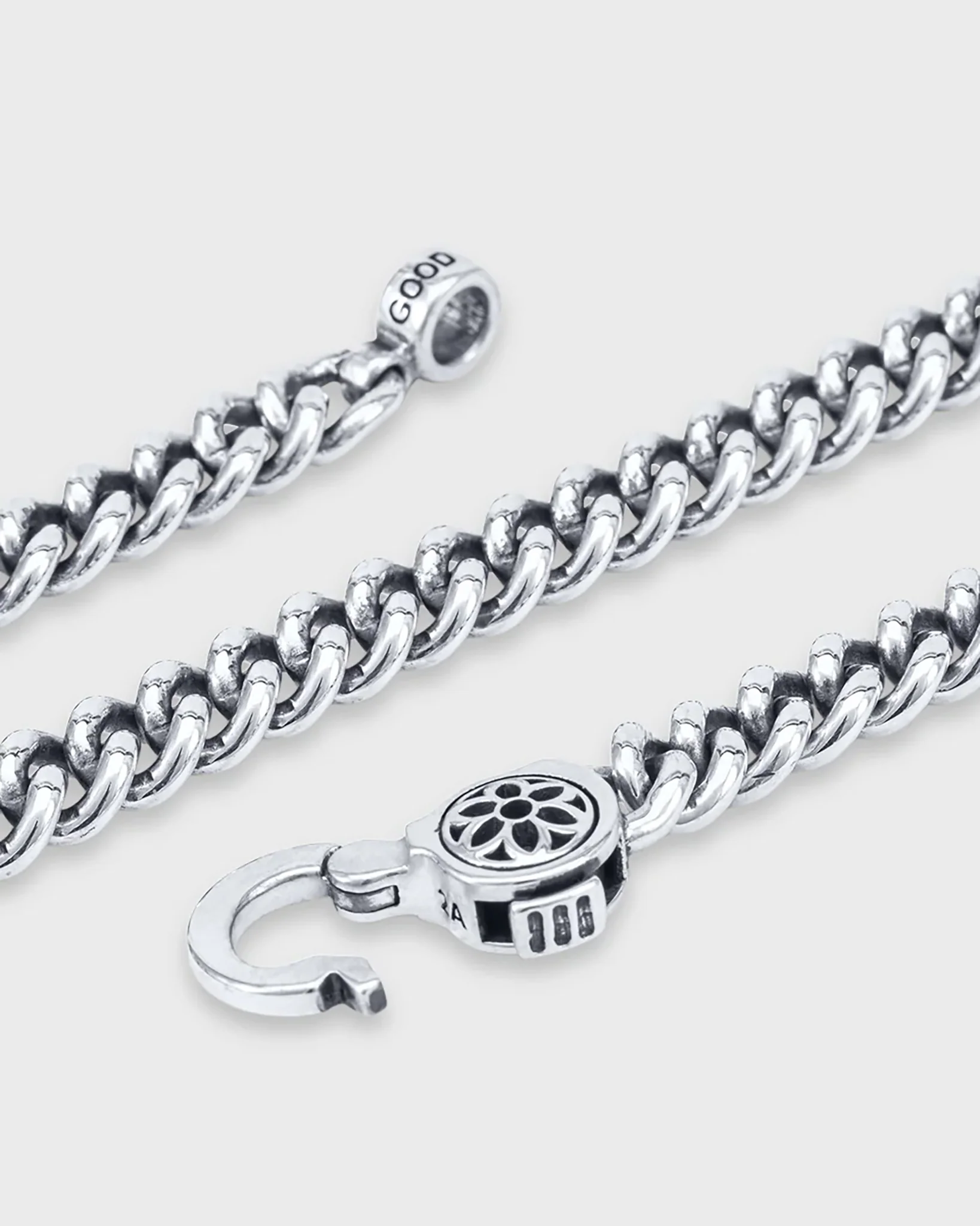 GOOD ART HLYWD Curb Chain Necklace Link Size A at 21" - Sterling Silver